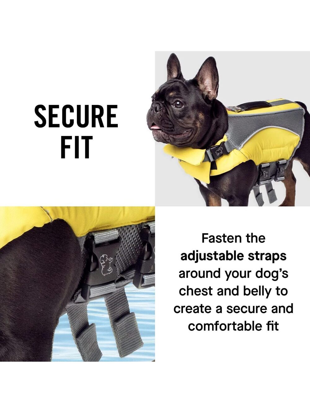 Canada Pooch Wave Rider Dog Life Jacket Size Medium Yellow Flotation Vest NWOT